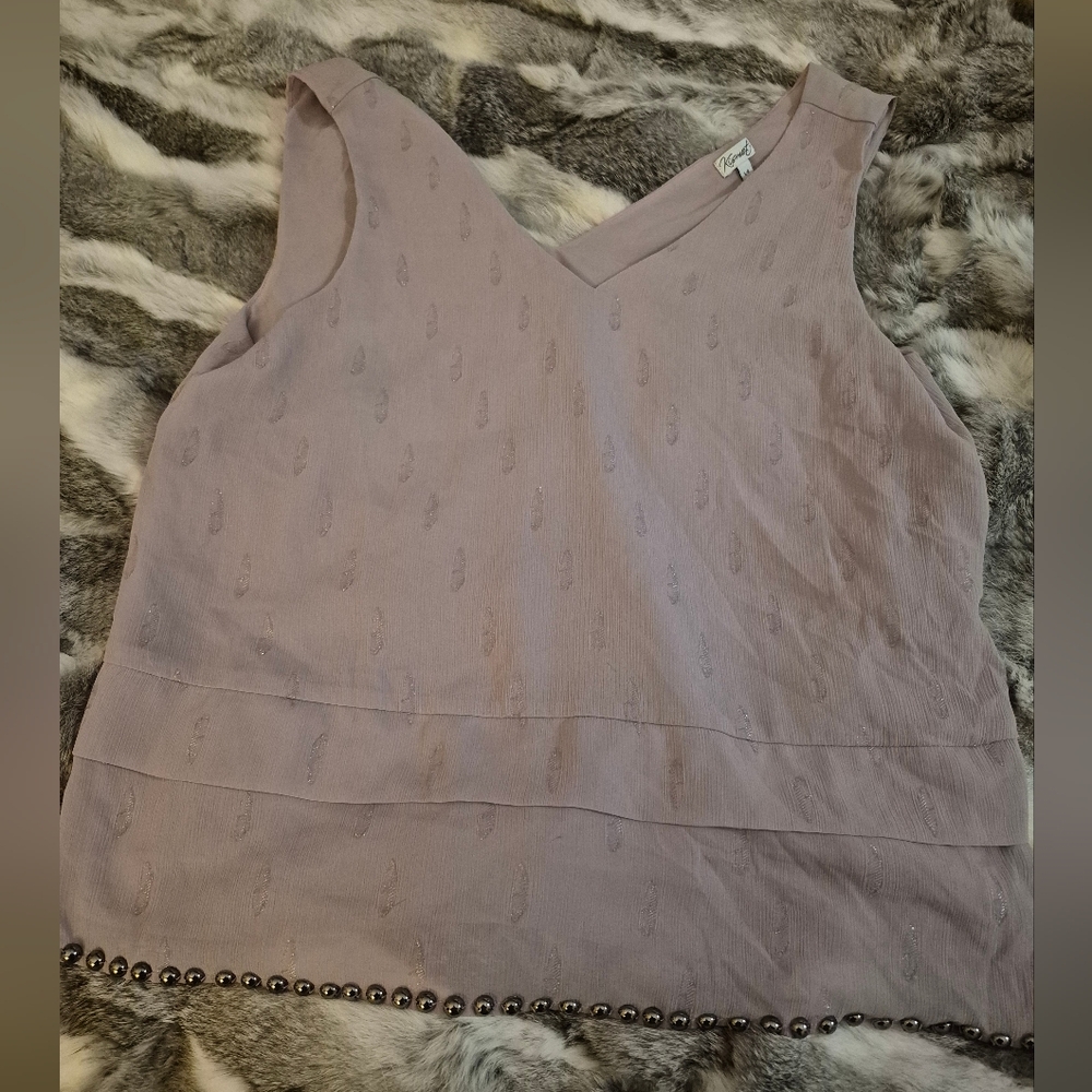 Women's Lavender Sleeveless Top